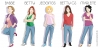 Jeansmodelle für verschiedene Körperformen